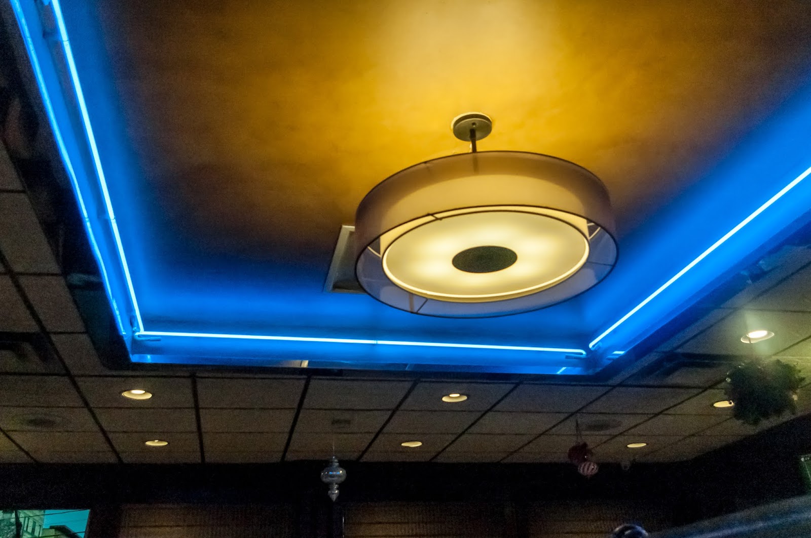 NEW SAVANNA Ceiling light and a blue border