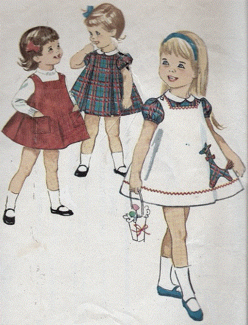 roupa infantil dos anos 60