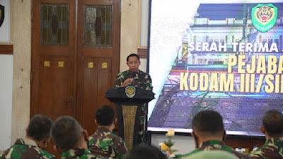 Pangdam Mayjen TNI Agus Subiyanto Pimpin Sertijab Para Pejabat Kodam III Siliwangi