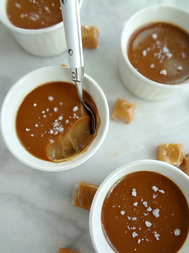 Salted Caramel Pots de Crème