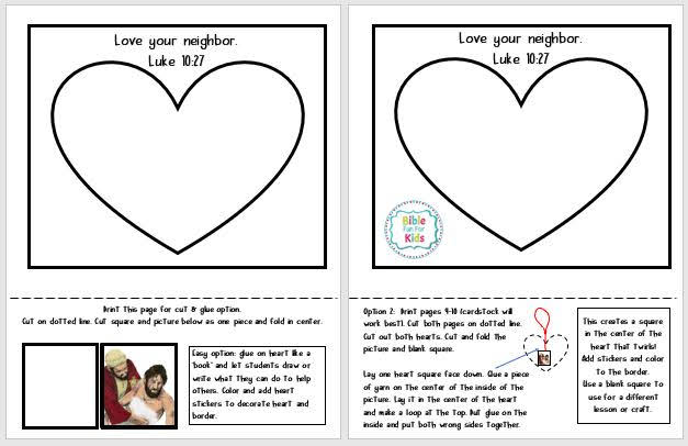 Love Your Neighbor  Bible Fun For Kids