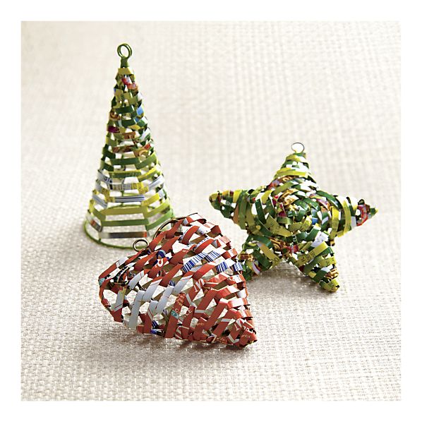 Eco Mama's Guide To Living Green: Recycled Christmas Tree Ornaments