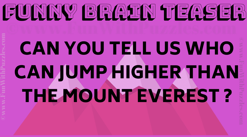 Funny Brain Teaser To Trick Your Brain