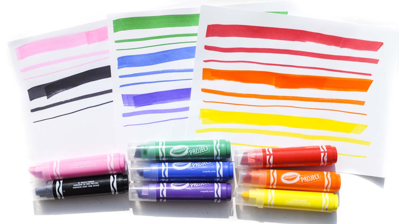 Crayola Project: Giant and Premium Construction Paper, XL Markers, Easy