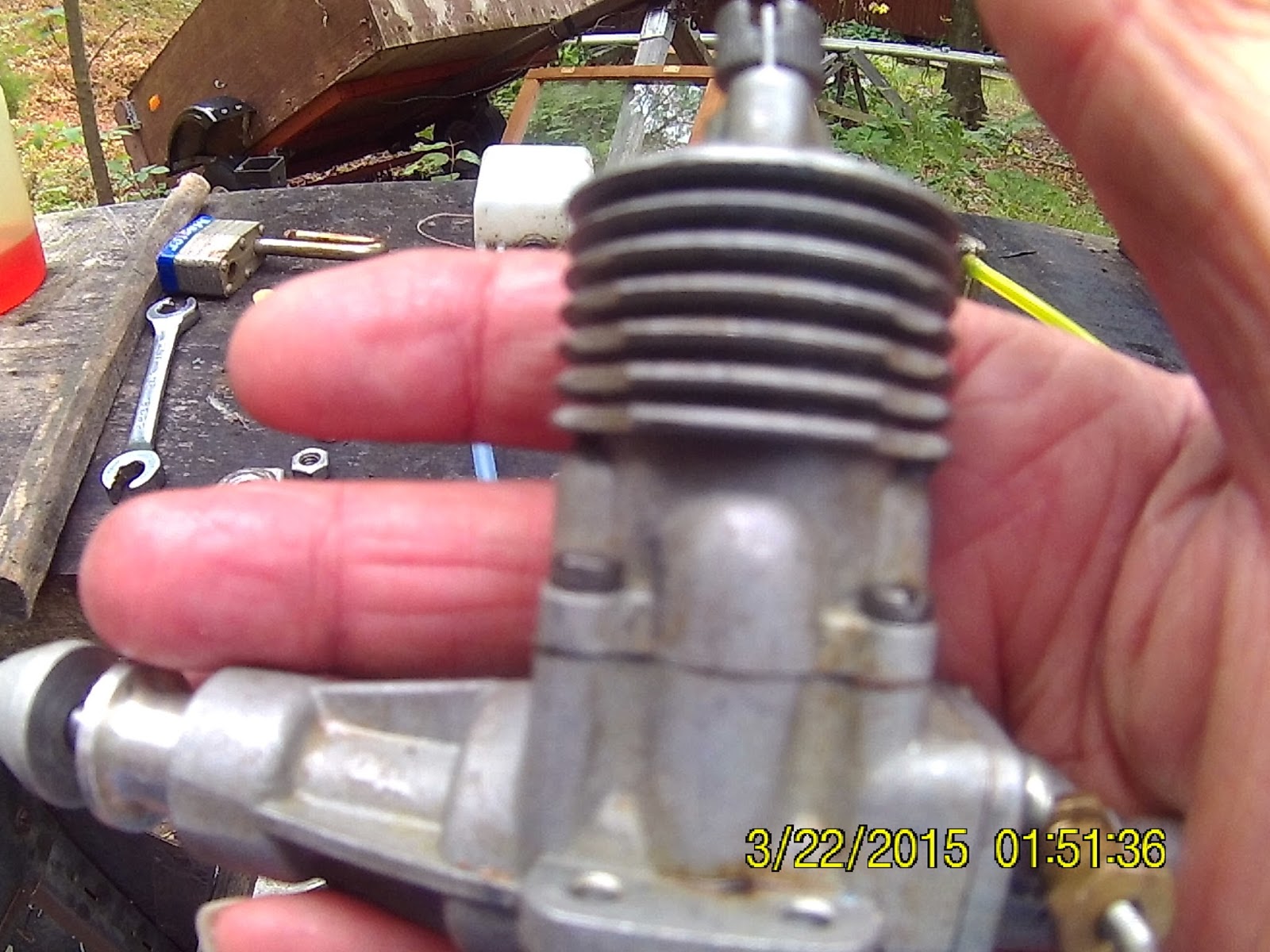 Vintage Model Airplane Engines Running Running Classic Russian Model