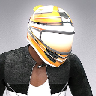 cool guy wearing helmet pfp