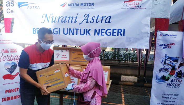“Nurani Astra Berbagi Untuk Negeri”, Astra Motor Bali Bagikan 310 Paket Sembako