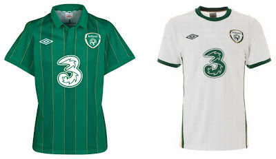Republic of Ireland Home+Away Euro 2012 Kits (Umbro)