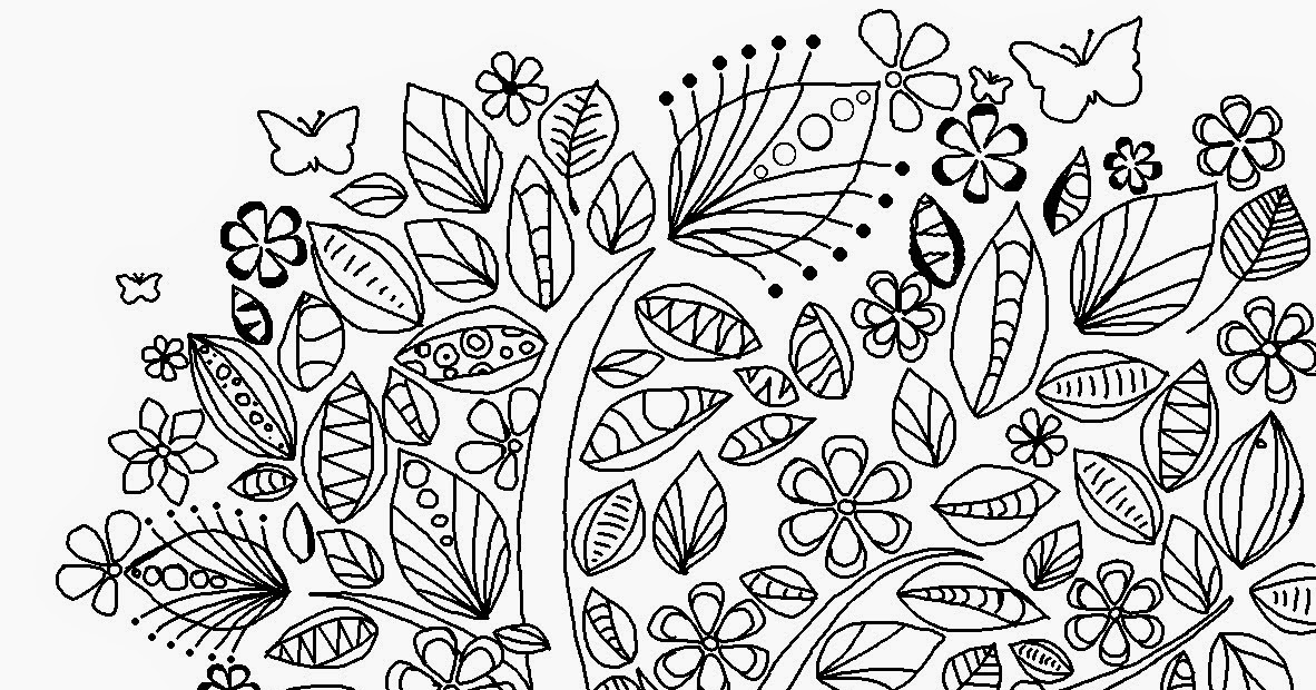 abstract trees coloring pages - photo #12