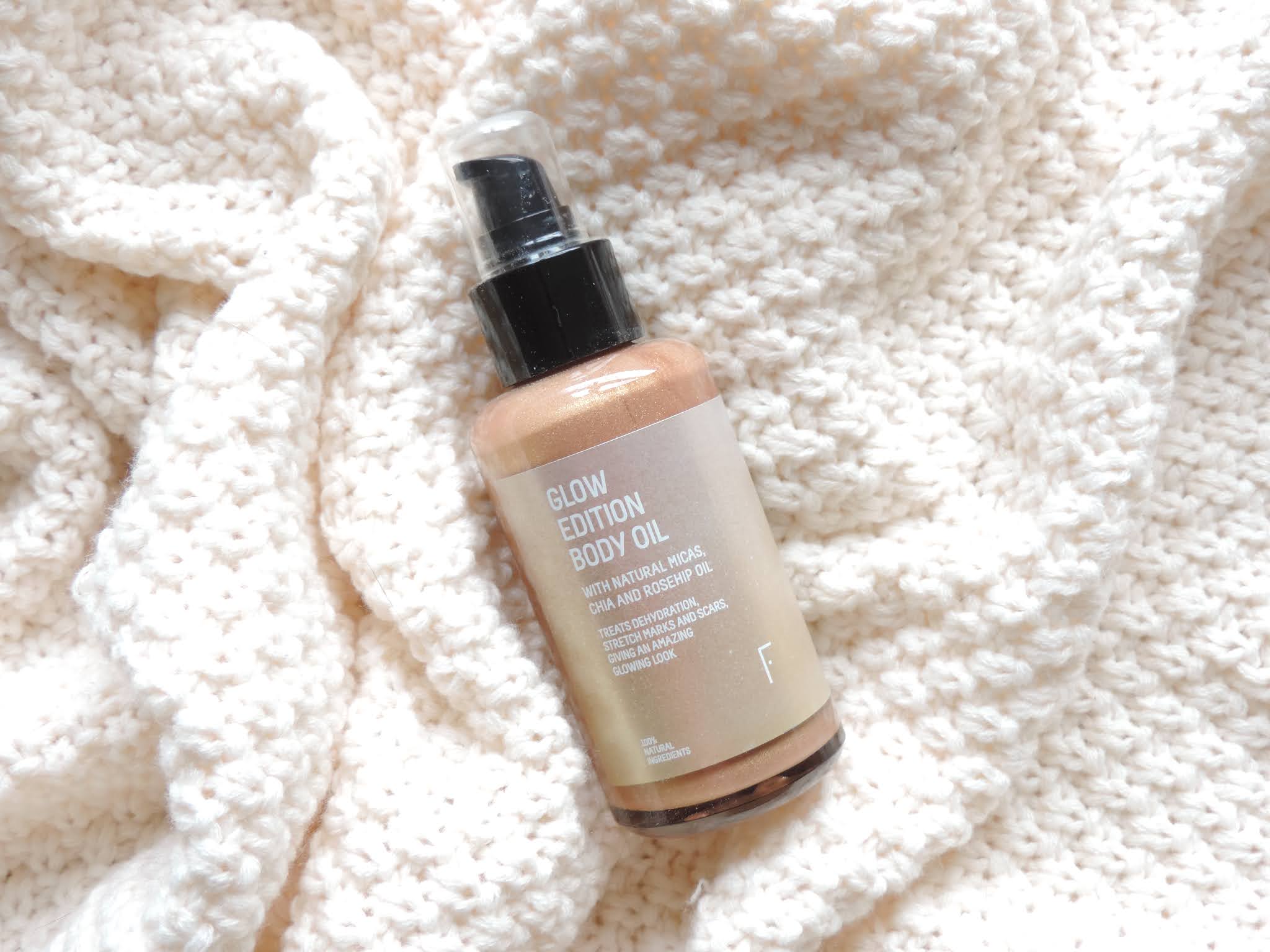 Glow Edition Body Oil Freshly Mis brochas y sombras