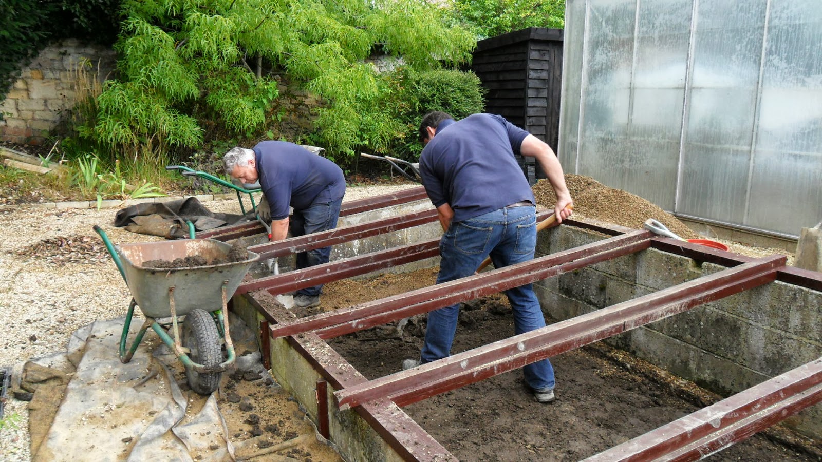 Worcester College Gardeners 20092018 Another Concrete Cold Frame Base