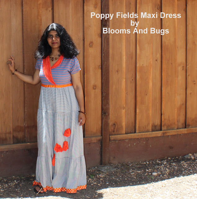 poppy fields maxi dress