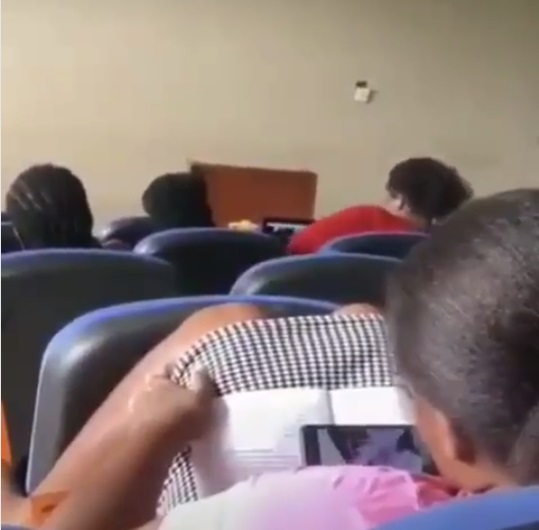Caught In Class - This young LADY was caught watching PORN in class on her ...