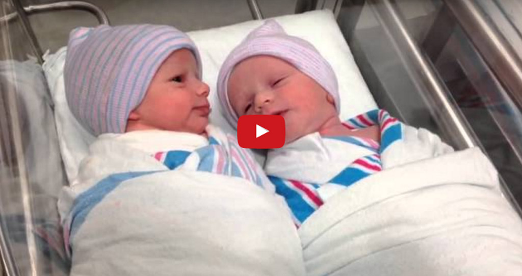 Newborn Twins Have Their FIRST Conversation From Their Hospital Bed