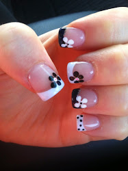nail tip french designs simple flower nails tips manicure styles acrylic different colors designer gel nailart tipped unique accent