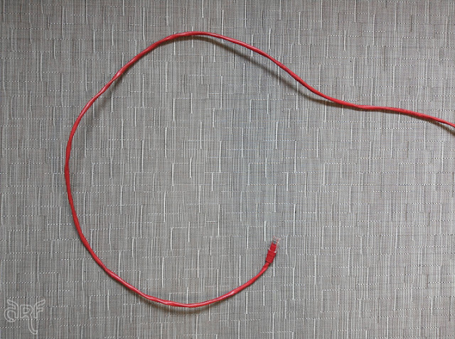 red computer cable