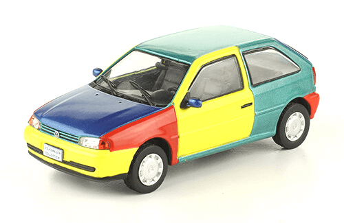 volkswagen Gol Top 1997 1:43, volkswagen collection, colección volkswagen méxico