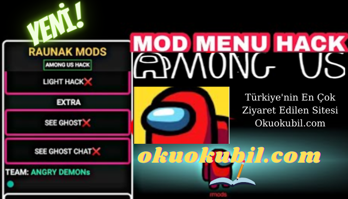 Among us 2020.11.17 Mod Menü Speed, Hayalet Görme,Antiban Vip hileli İndir