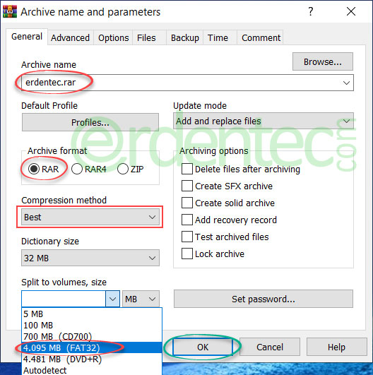 How to Split File into Parts with WinRAR?