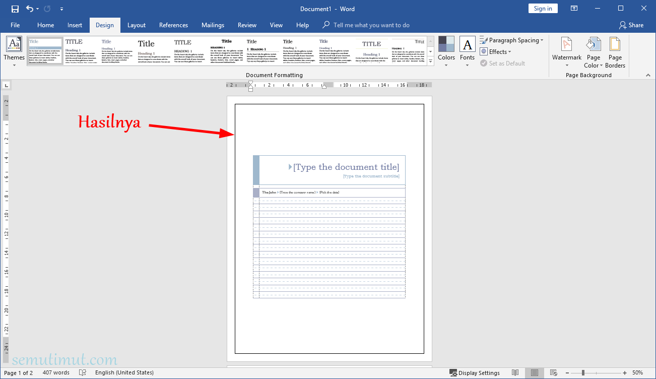 Cara Membuat Garis Di Word Untuk Tanda Tangan Kop Surat Semutimut Tutorial Hp Dan Komputer Terbaik