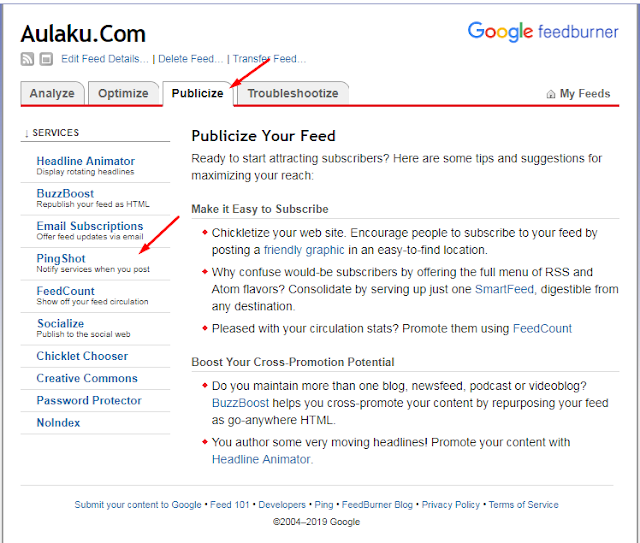 Cara Mendaftar Feedburner Di Blogger Cara Mendaftar Feedburner Di Blogger
