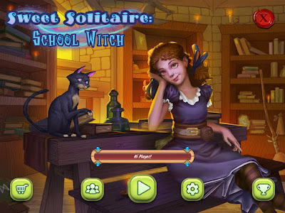 Sweet Solitaire School Witch Game Screenshot 7