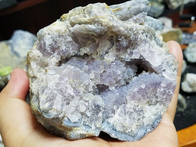 オヤジ系道楽ブログ: No.71 国産鉱物10 宮城県の某鉱山産の紫コレクション