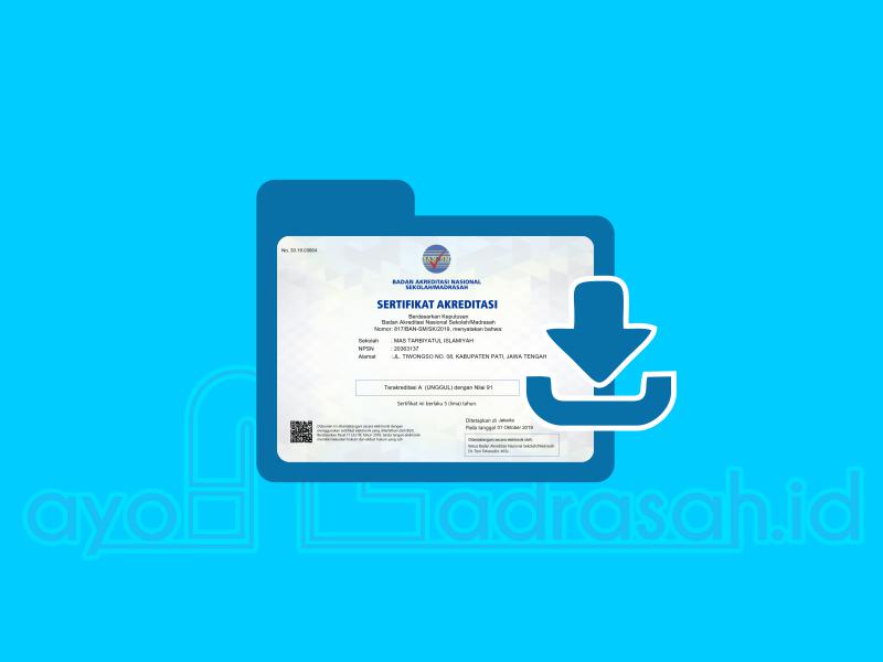 Cara download sertifikat akreditasi sekolah