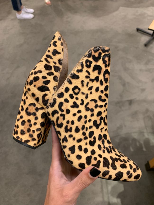 halogen leopard boots
