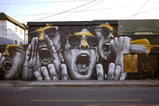 "Gasa-Gasa In Nola" New Mural By MTO on the streets of New Orleans in Louisiana. 2