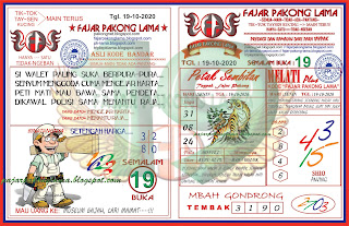 Prediksi Syair Hk 19 Oktober 2020 Keraton4d