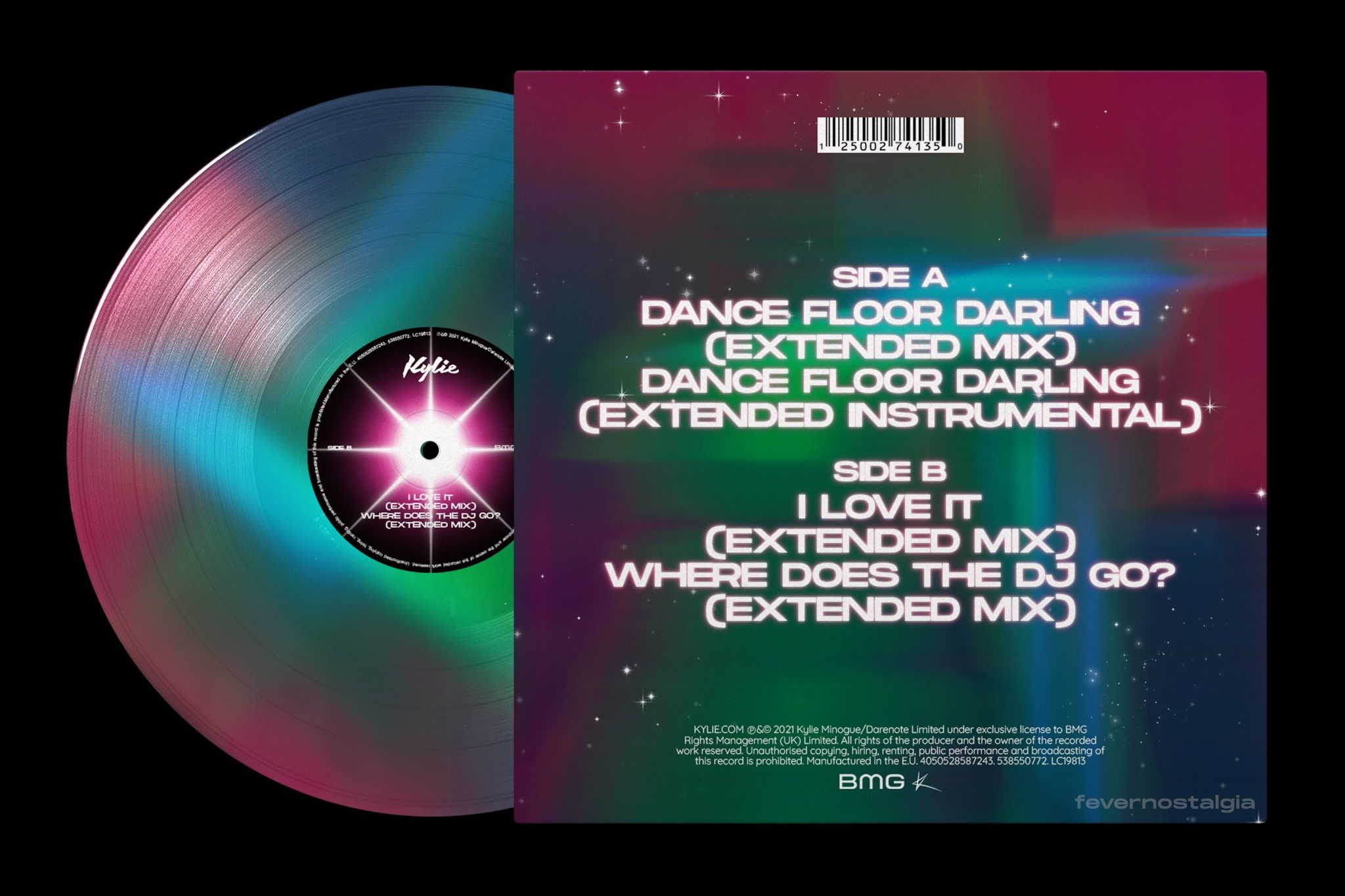 Kylie Fanmade Art Dance Floor Darling Vinyl