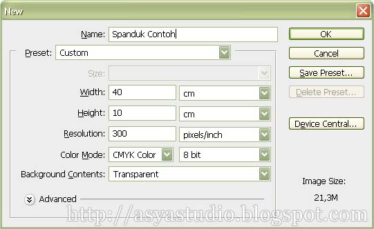 Ukuran Spanduk 2x1 Photoshop