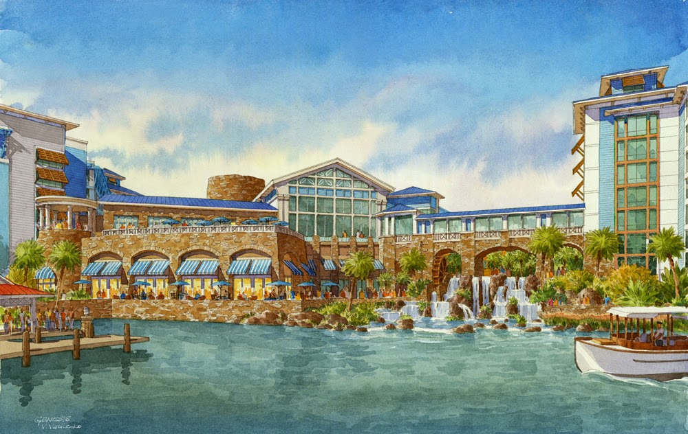 Nouvel hôtel magnifique en 2016 à Universal Studios Orlando 2 2016 UO Sapphire Falls Rendering