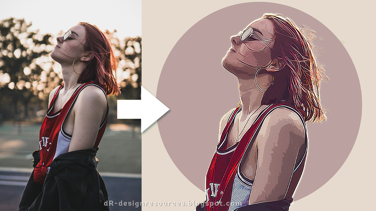 How to Create a Vector Art Effect and use it as PSD Template in