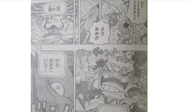 Spoiler Resmi 958 Manga One Piece I inuarashi bertemu momonusuke