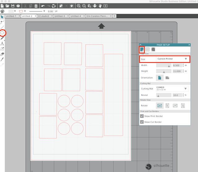 Dry Erase 'Laminated' Stickers with Silhouette CAMEO (Free Sticker Set