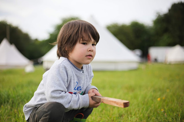 Kids camping