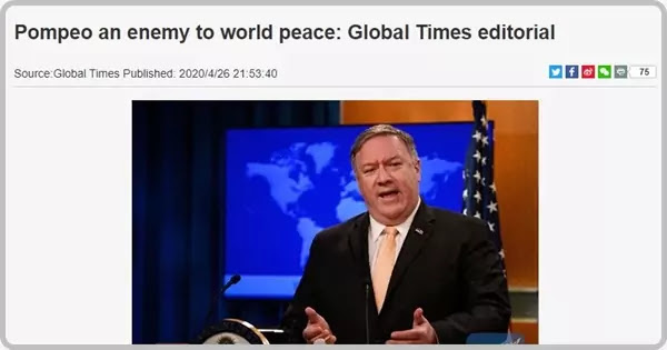 Pompeo an enemy to world peace: Global Times editorial
