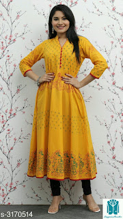 Myhra Stylish Women's Cotton Kurtis