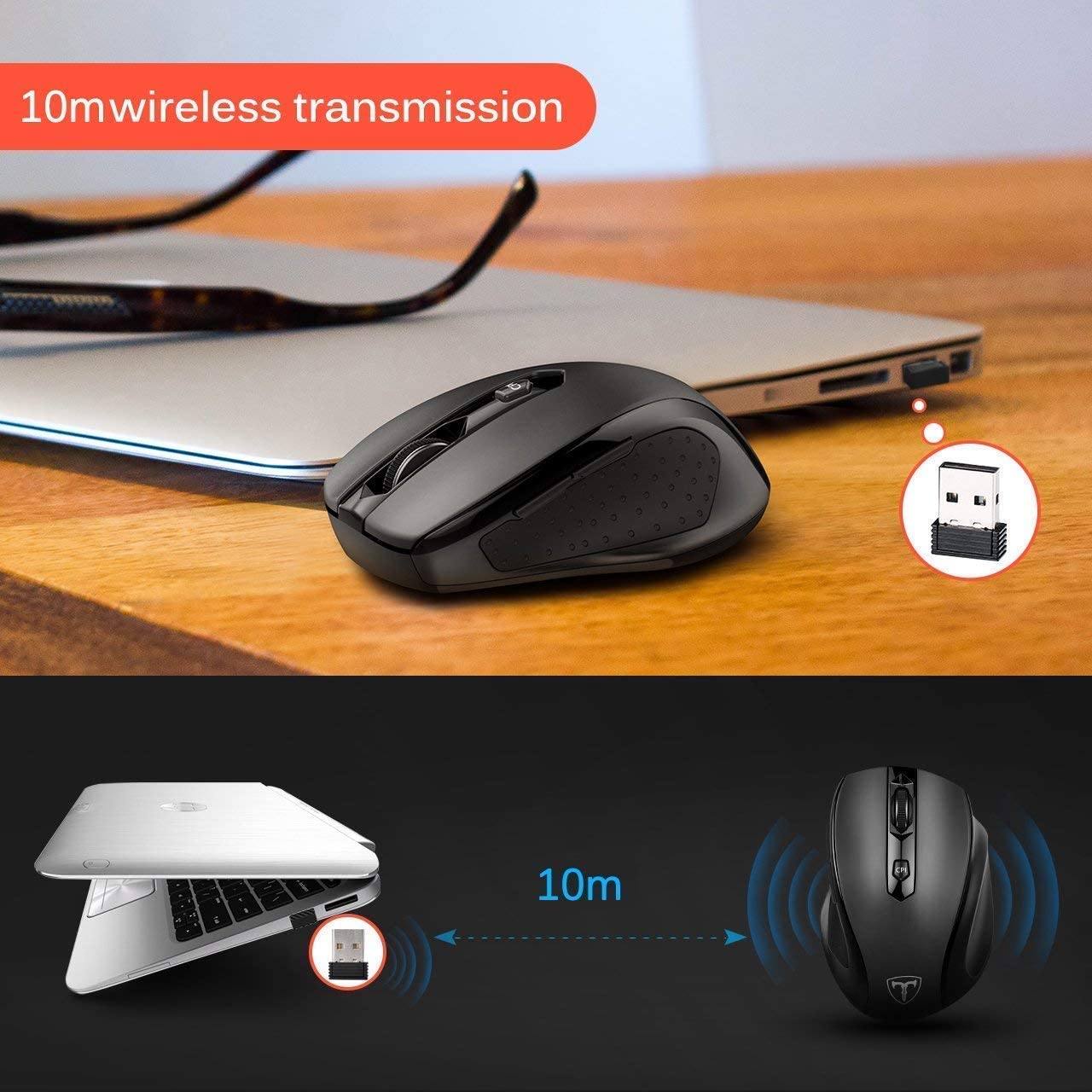 VicTsing MM057 2.4G Wireless Laptop Mouse