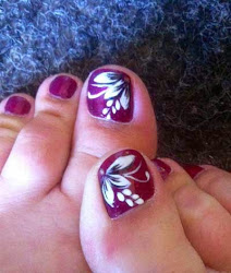 nail toe flower designs nails flowers floral toenail cute simple toes pedicure trendy beauty diy most toenails stylish adorable purple