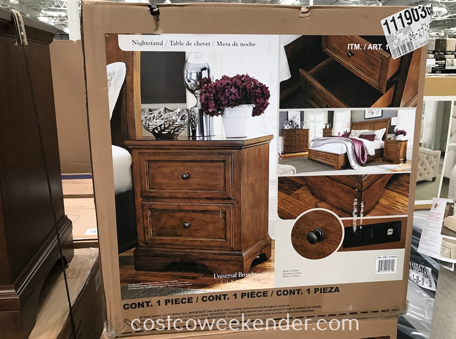 Universal Broadmoore Nighstand Costco Weekender