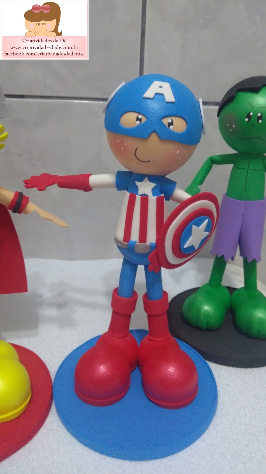 Criatividades Da De Fofuchos Bonecos 3d Em Eva Vingadores