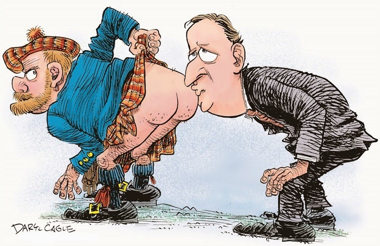 Daryl Cagle: ... and a kiss.