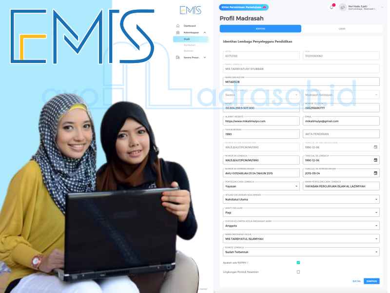 Emis Update Data Lembaga