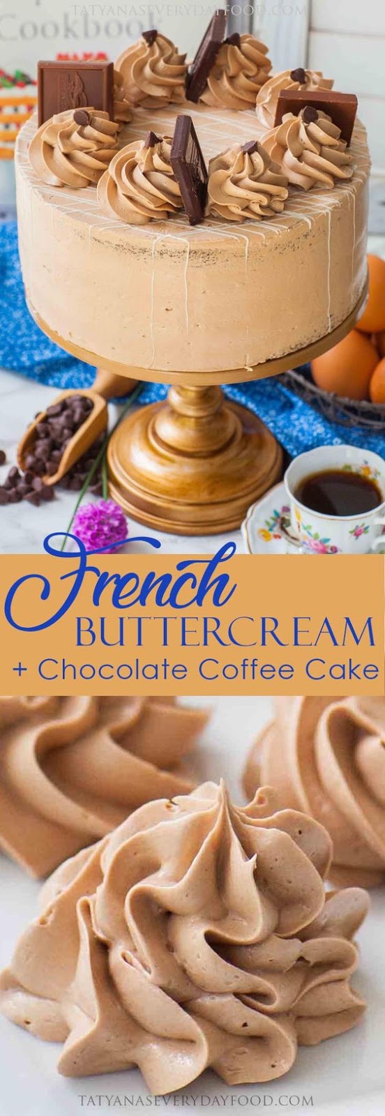 How To Make French Buttercream +Coffee Cake vegan recipe meal prep