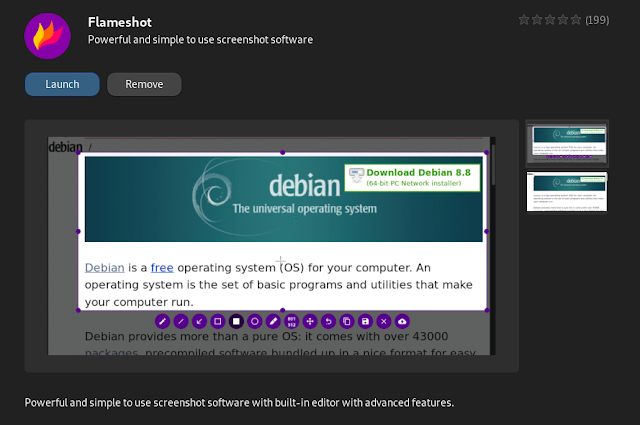 Cara Menggunakan Flameshot Aplikasi Print Screen Linux Debian Alternatif Gnome Screenshot