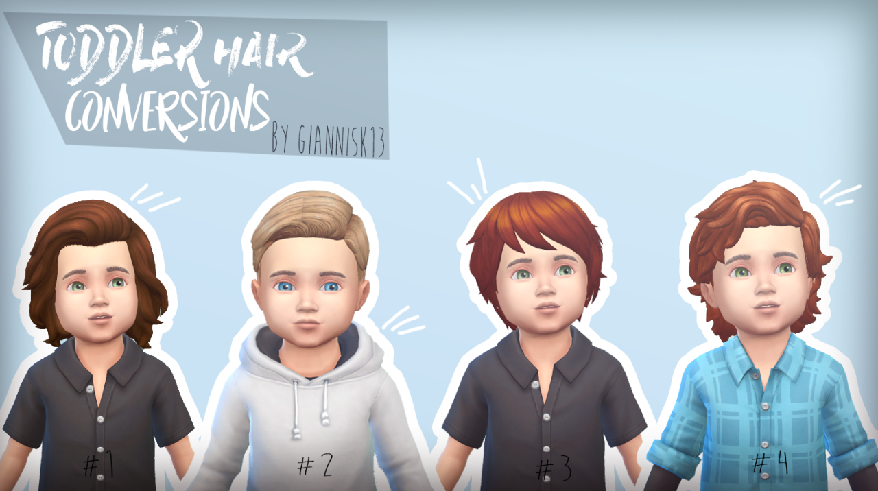 sims 4 toddler hair mod male