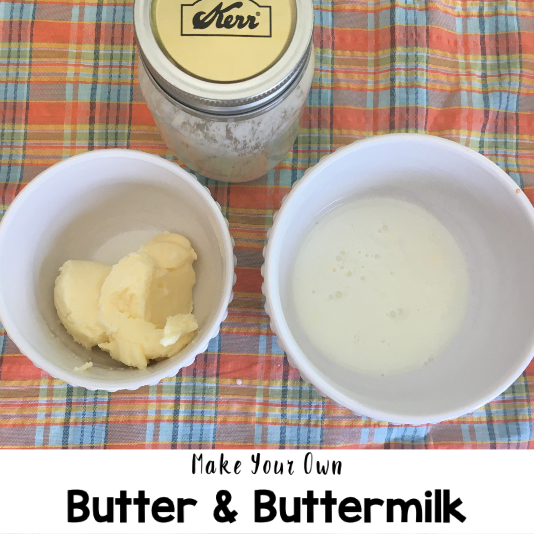 How to make butter & buttermilk (from whipping cream!)